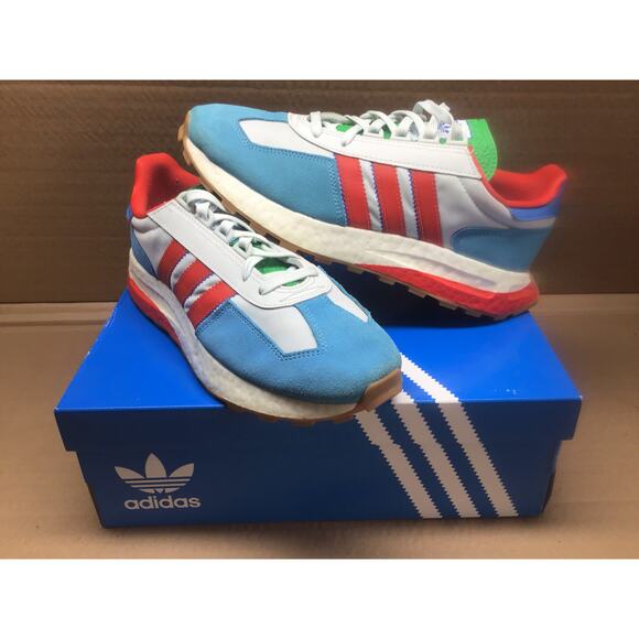 Adidas Retropy E5 Blue Tint Vivid Red GY4489 Men's Size 10.5 Excellent w/ Box - Picture 1 of 11
